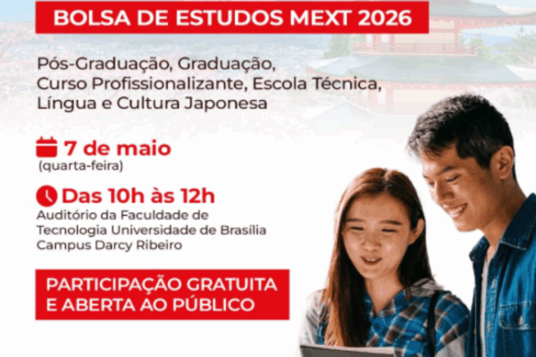 Brasília recebe palestra gratuita sobre bolsas de estudos para estudar no Japão