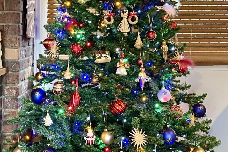 Christmas_tree_with_decorations,_Brisbane,_2020