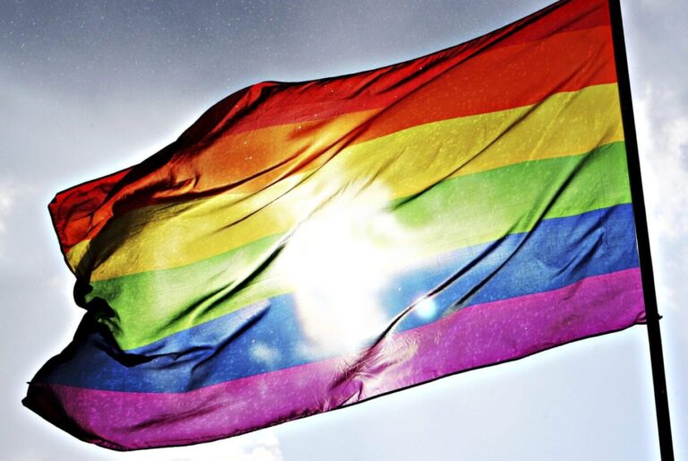Pride flag, LGBTQ. Free public domain CC0 photo.