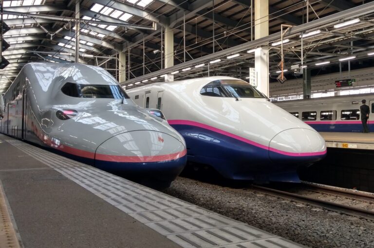Wachtende_Shinkansen_treinen_in_station_Niigata,_-17_maart_2019