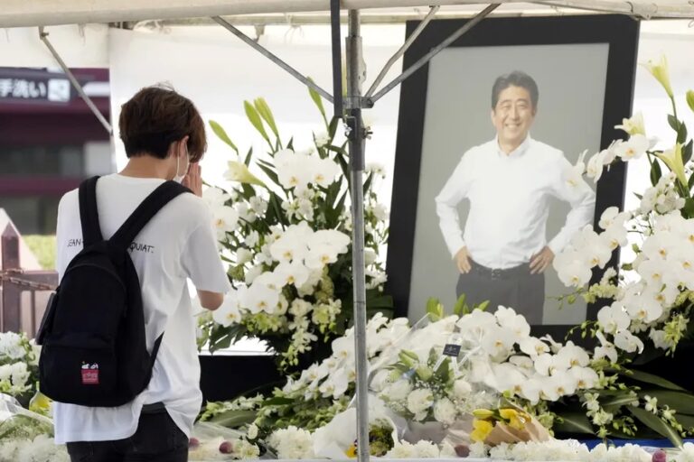 homenagens a Shinzo Abe