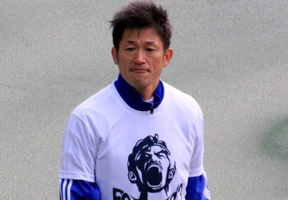 Kazu_Miura_at_Matsuda_tribute_match_20120122